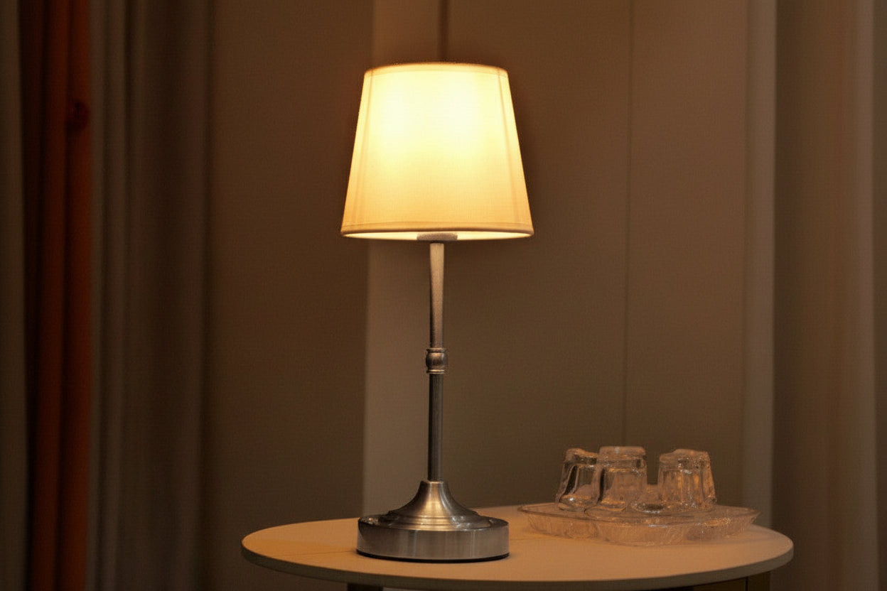 Retro Metal Table Lamp – Vintage Industrial Bedside Desk Lamp for Bedroom