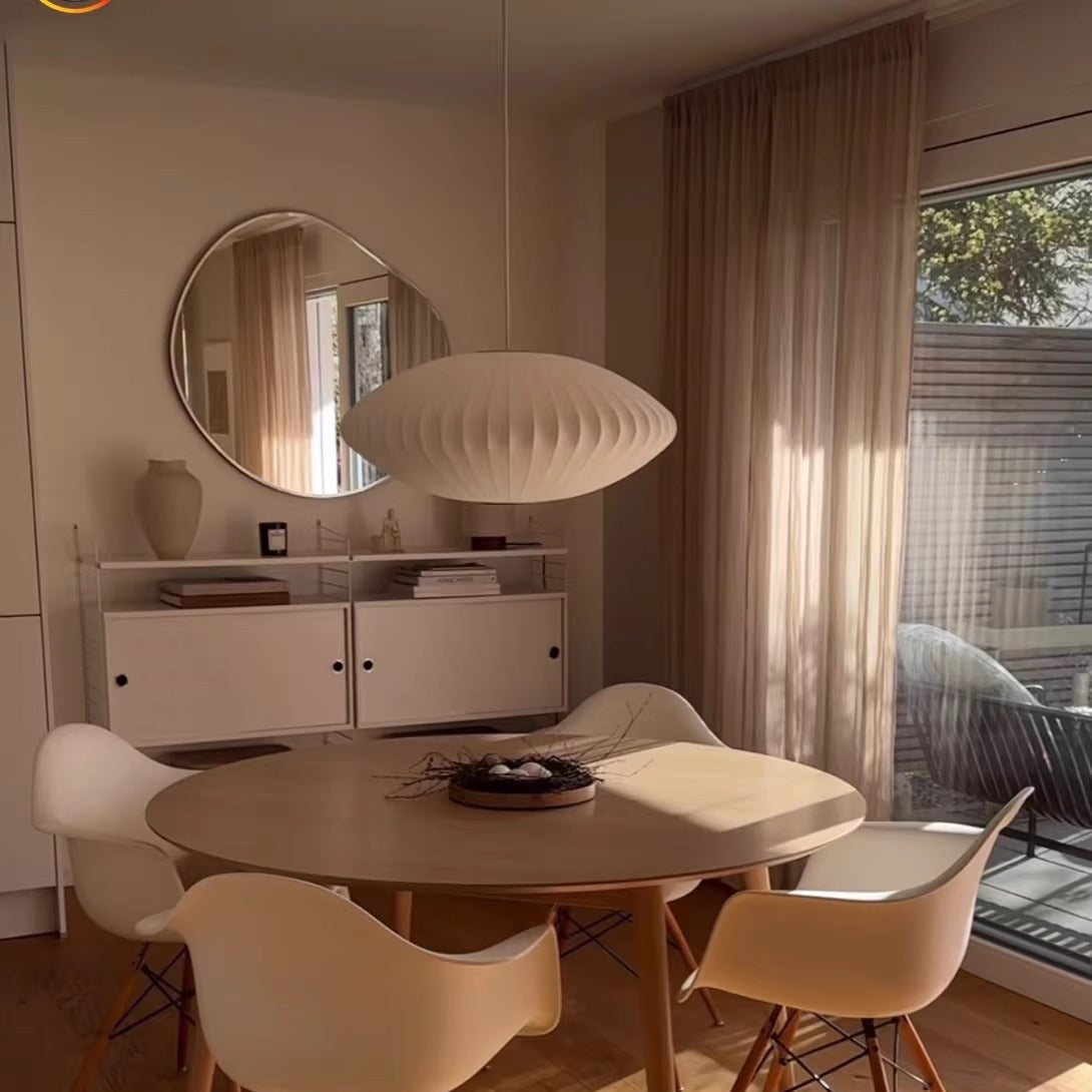 Saucer Bubble Pendant Light – Mid-Century Modern Hanging Lamp for Living Room