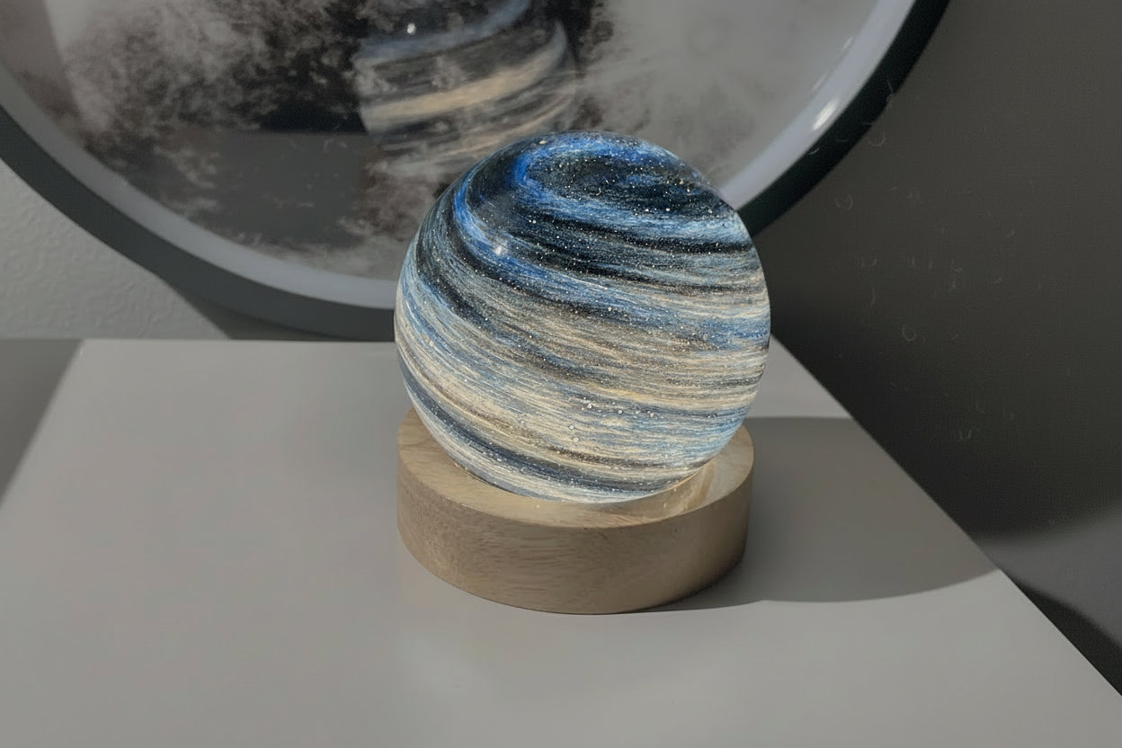 Planetary Galaxy Night Light – LED Space Projector Lamp for Bedroom