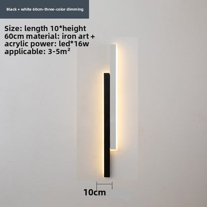 Slim Strip LED Wall Light – Minimalist Indoor Wall Sconce for Bedroom & Living Room