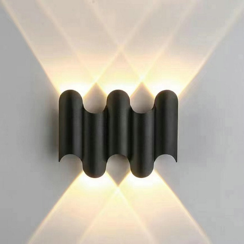 Modern Radiant Outdoor Wall Light – Waterproof LED Exterior Wall Sconce