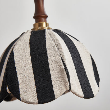 French Cream Pendant Light – Elegant Fabric Hanging Lamp for Bedroom & Dining Room