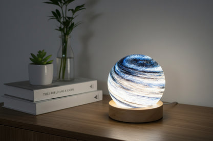 Planetary Galaxy Night Light – LED Space Projector Lamp for Bedroom