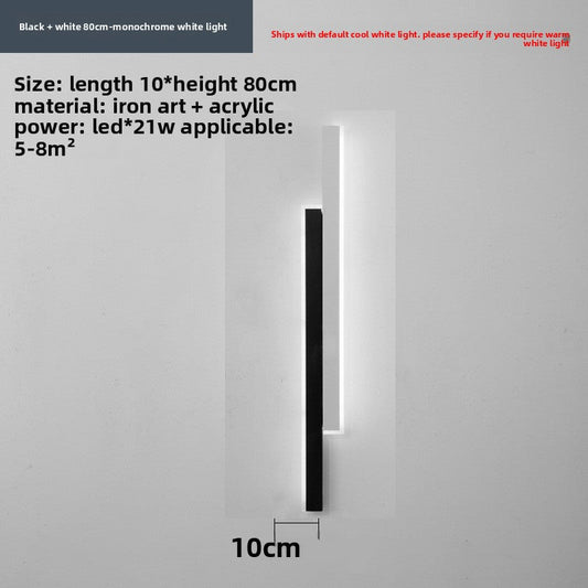 Slim Strip LED Wall Light – Minimalist Indoor Wall Sconce for Bedroom & Living Room