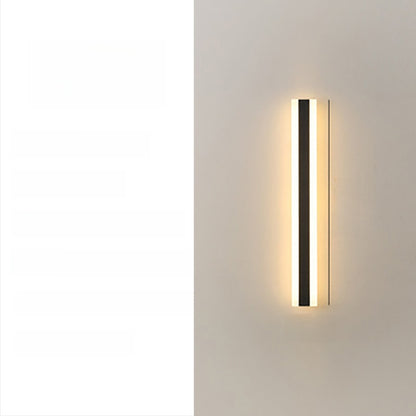 Acrylic Shell LED Strip Wall Light – Modern Waterproof Linear Wall Sconce for Outdoor Courtyards & Gardens