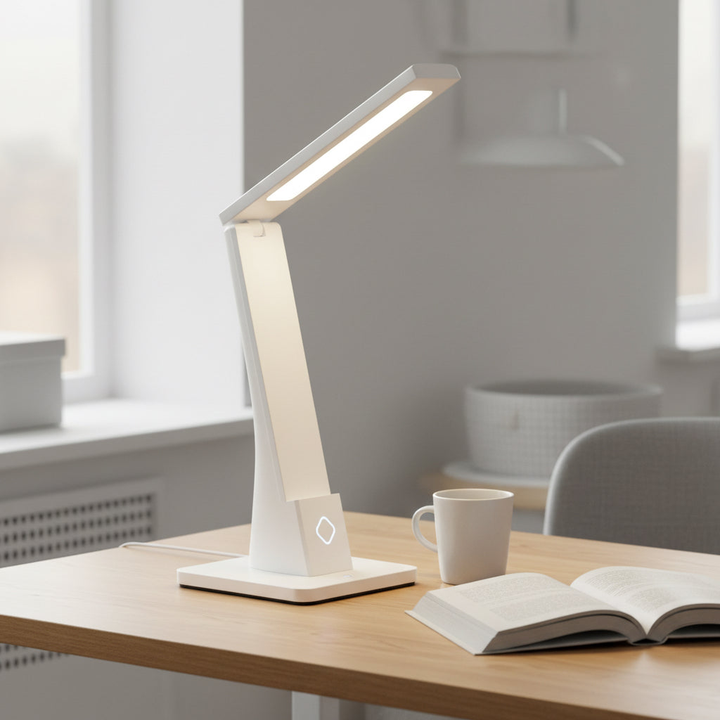 Modern LED Desk Lamp – Adjustable Arm Study Lamp for Home Office & Bedroom