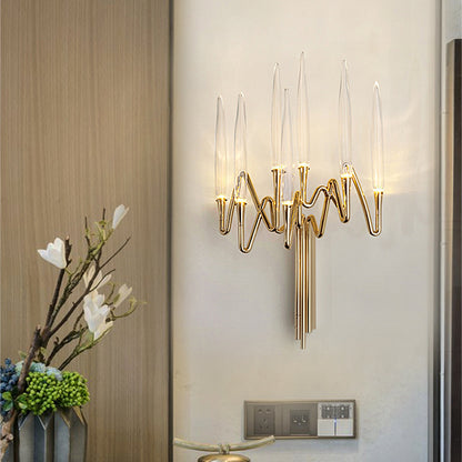 Crystal Candle Wall Sconce – Modern Decorative Wall Light for Living Room