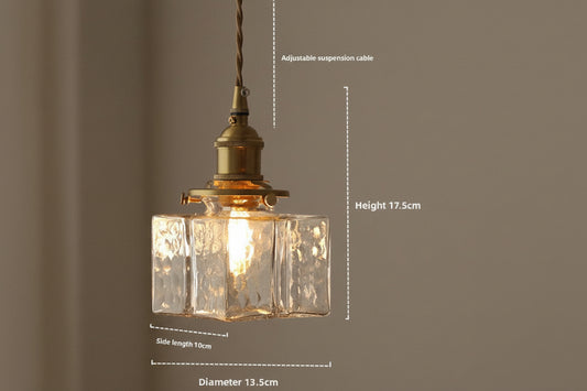 Japanese Vintage Brass Chandelier – Kinshi Style Ceiling Light for Dining Room