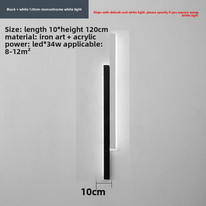 Slim Strip LED Wall Light – Minimalist Indoor Wall Sconce for Bedroom & Living Room