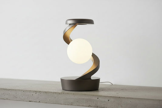 Rotating Spiral LED Night Light – Floating Gyroscope Ambient Lamp for Bedroom