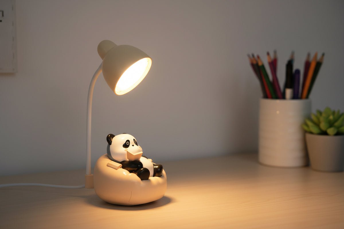 Panda LED Desk Lamp – Cute Animal Night Light for Kids Room & Nursery