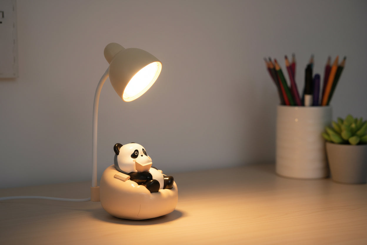 Panda LED Desk Lamp – Cute Animal Night Light for Kids Room & Nursery