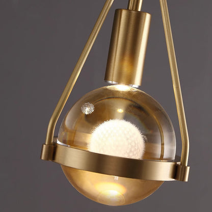 Nordic Crystal Pendant Light – Scandinavian Hanging Lamp for Dining Room