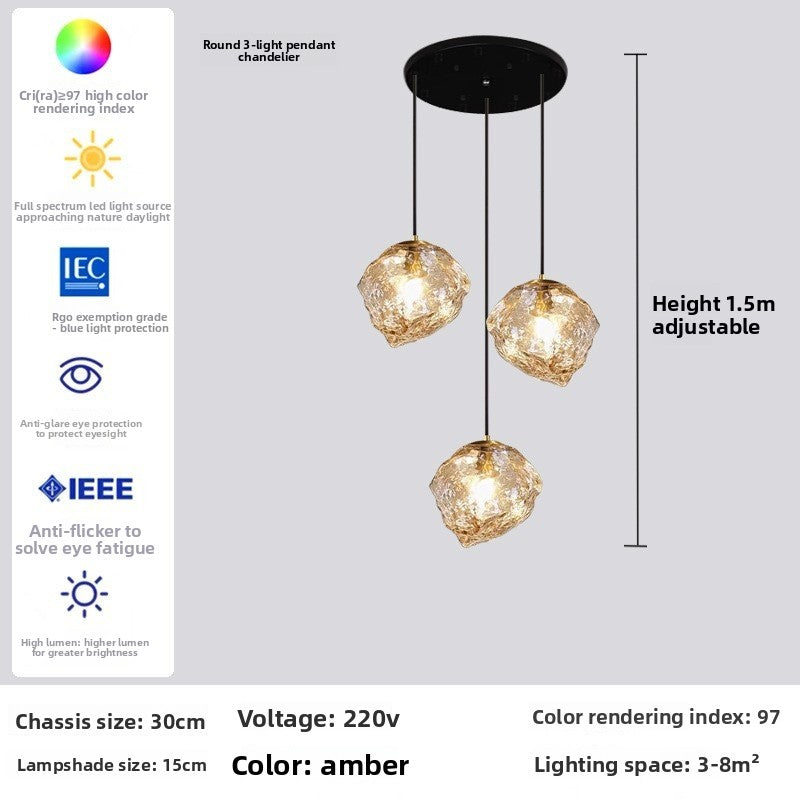 Nordic Lava Abstract Chandelier – Modern Sculptural Ceiling Light for Living Room