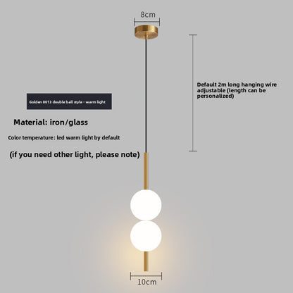 Minimalist Globe Pendant Light – Frosted Glass Ball Hanging Lamp for Living Room