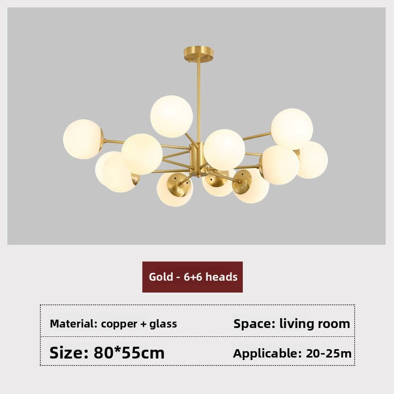 Magic Bean Cluster Chandelier – Modern Abstract Ceiling Light for Living Room