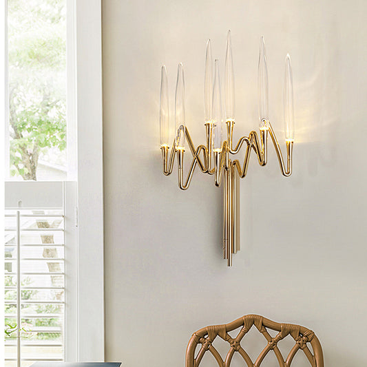 Crystal Candle Wall Sconce – Modern Decorative Wall Light for Living Room