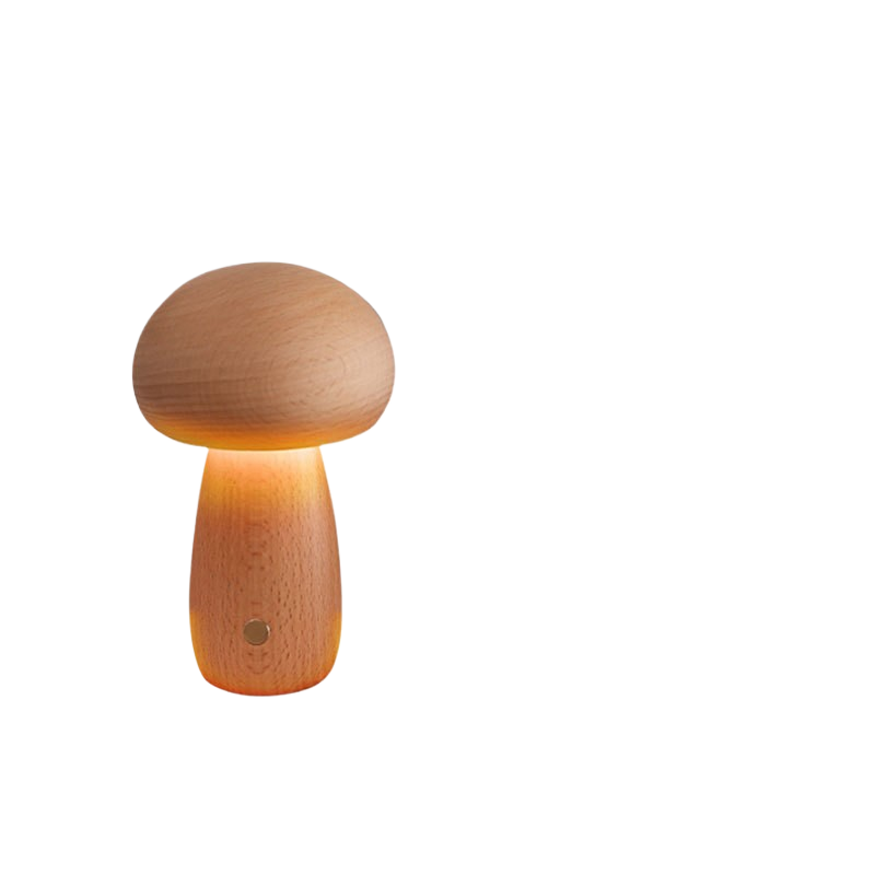 Oslo Mushroom Table Lamp – Retro Scandinavian LED Bedside Lamp for Bedroom