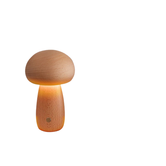 Oslo Mushroom Table Lamp – Retro Scandinavian LED Bedside Lamp for Bedroom