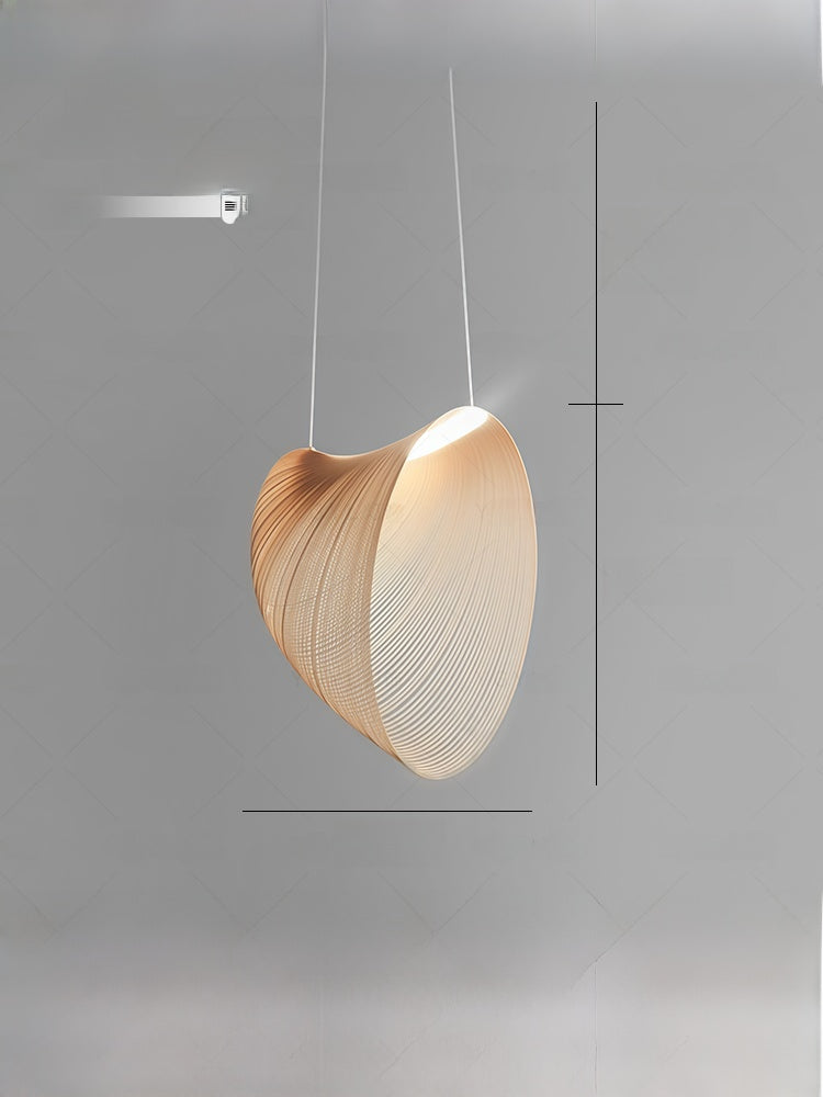 Layered Rattan Pendant Light – Boho Sculptural Woven Hanging Lamp for Living Room