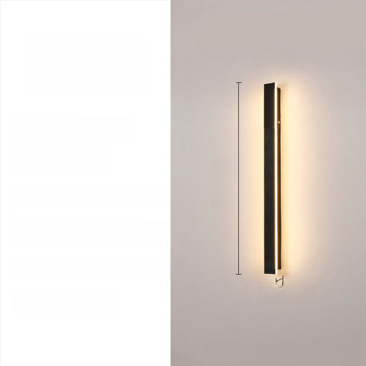Acrylic Shell LED Strip Wall Light – Modern Waterproof Linear Wall Sconce for Outdoor Courtyards & Gardens