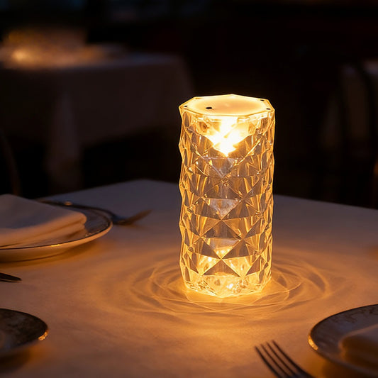 Rose Petal LED Night Light – Decorative Floral Ambient Lamp for Dining Table
