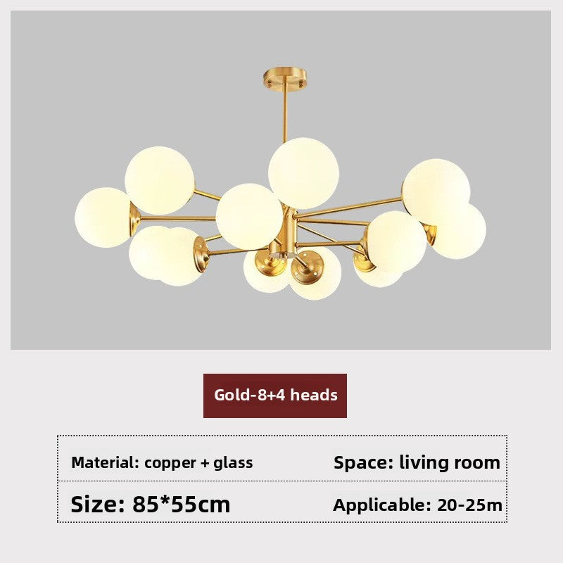 Magic Bean Cluster Chandelier – Modern Abstract Ceiling Light for Living Room
