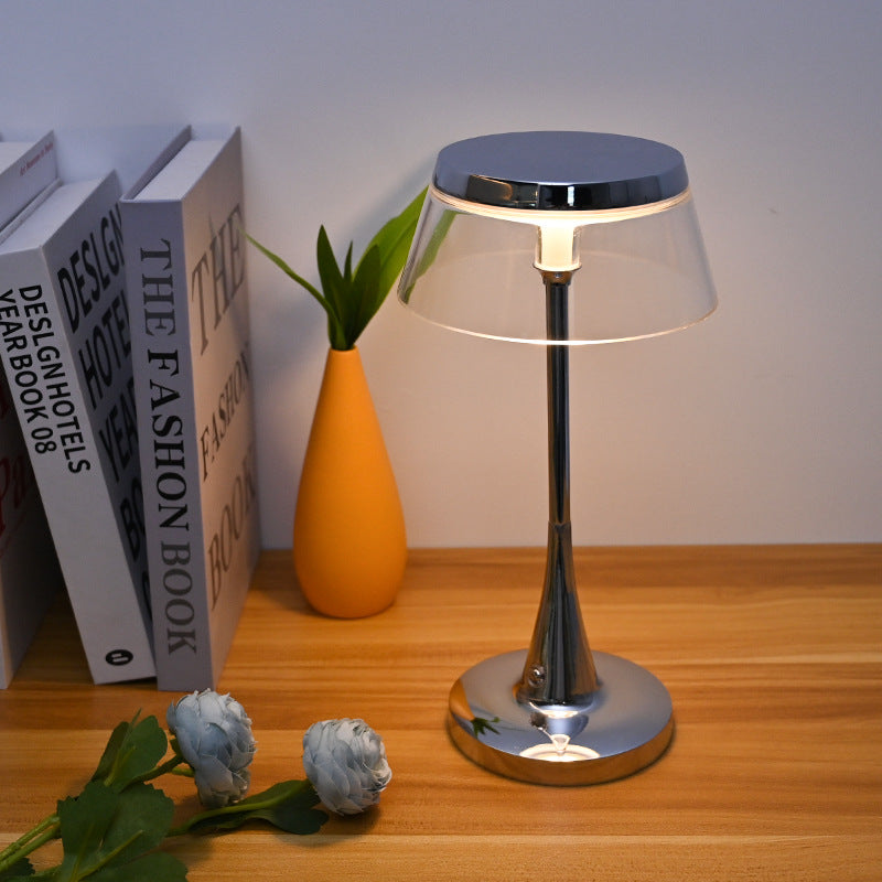 Acrylic Transparent Table Lamp – Modern Clear Desk Light for Bedroom & Living Room