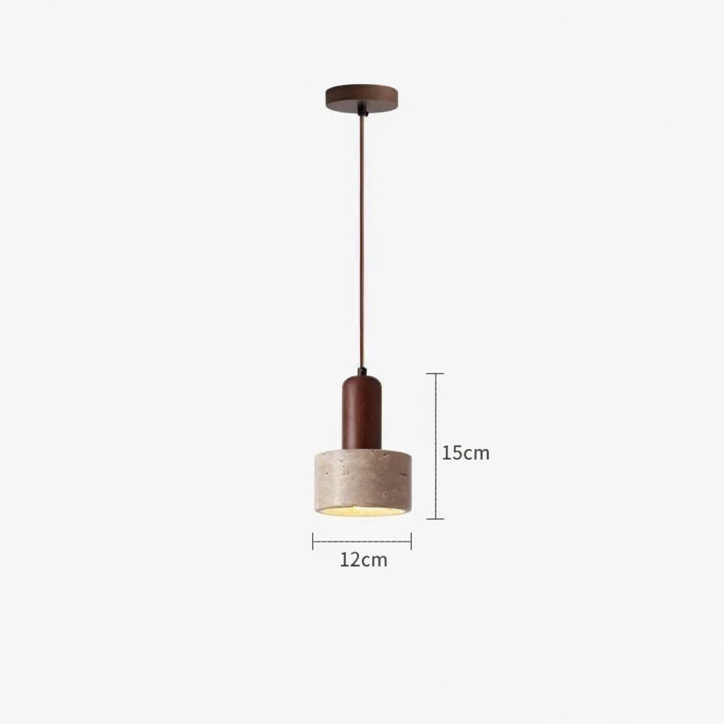 Vintage Cylindrical Metal Pendant Lamp – Industrial Hanging Light for Kitchen & Bar