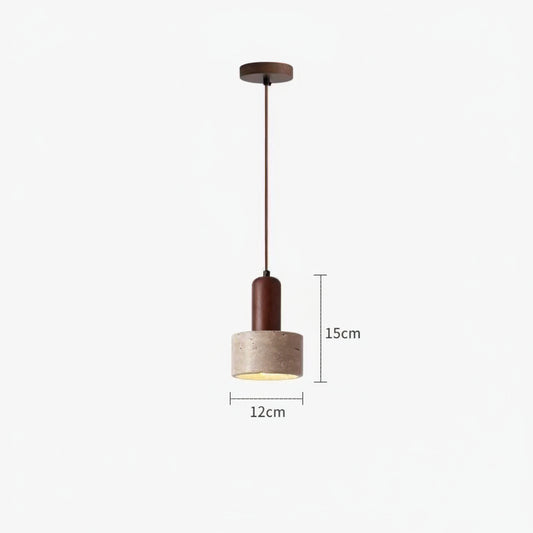 Vintage Cylindrical Metal Pendant Lamp – Industrial Hanging Light for Kitchen & Bar