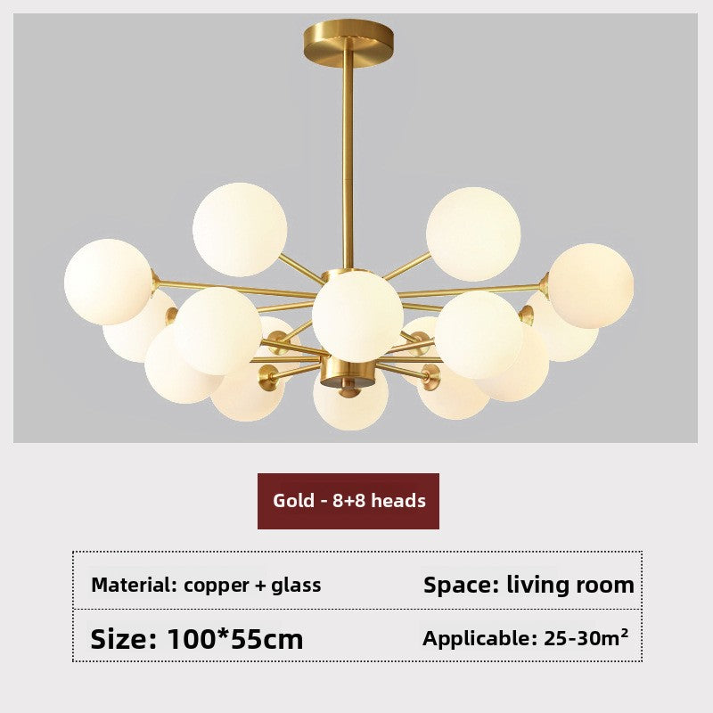 Magic Bean Cluster Chandelier – Modern Abstract Ceiling Light for Living Room