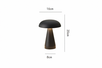 Mushroom Touch Table Lamp – Danish Minimalist LED Bedside Lamp with Dimmer