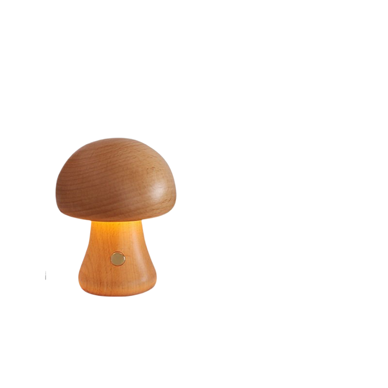 Oslo Mushroom Table Lamp – Retro Scandinavian LED Bedside Lamp for Bedroom