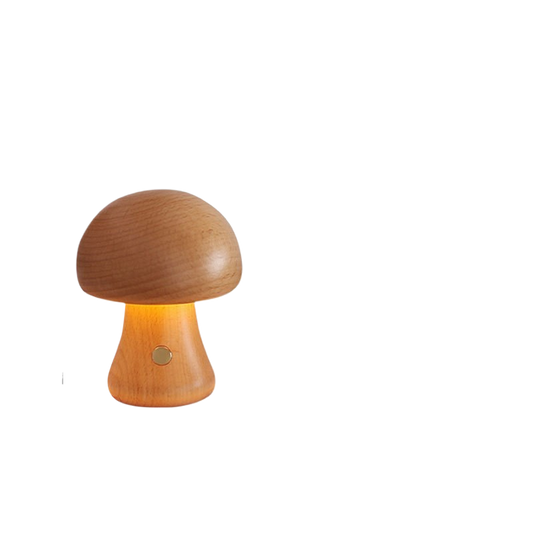 Oslo Mushroom Table Lamp – Retro Scandinavian LED Bedside Lamp for Bedroom
