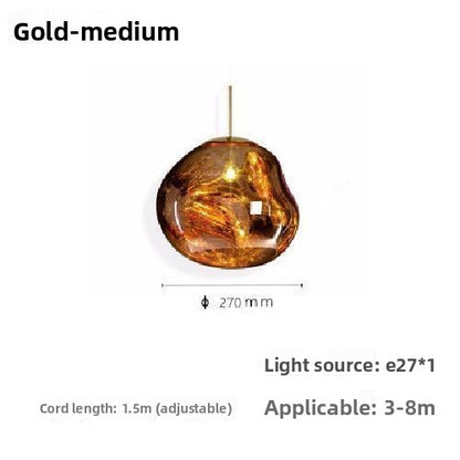Tom Dixon Melt Lava-Like Design Pendant Light – Modern Multi-Globe Pendant Light for Dining Room & Living Room