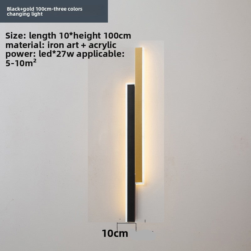 Slim Strip LED Wall Light – Minimalist Indoor Wall Sconce for Bedroom & Living Room