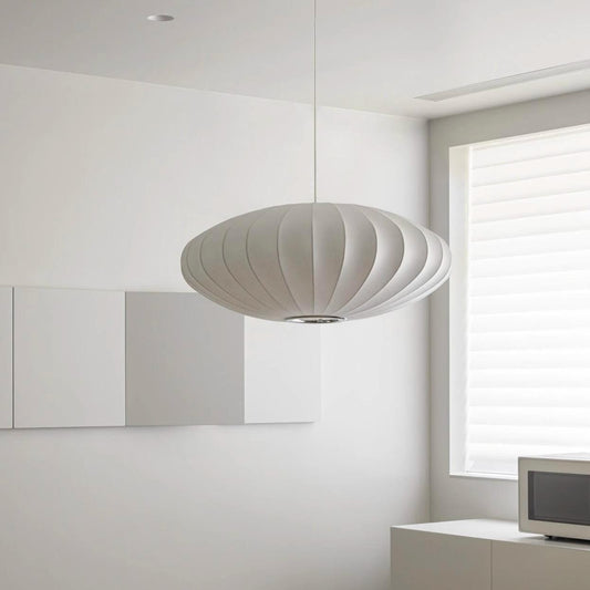 Saucer Bubble Pendant Light – Mid-Century Modern Hanging Lamp for Living Room