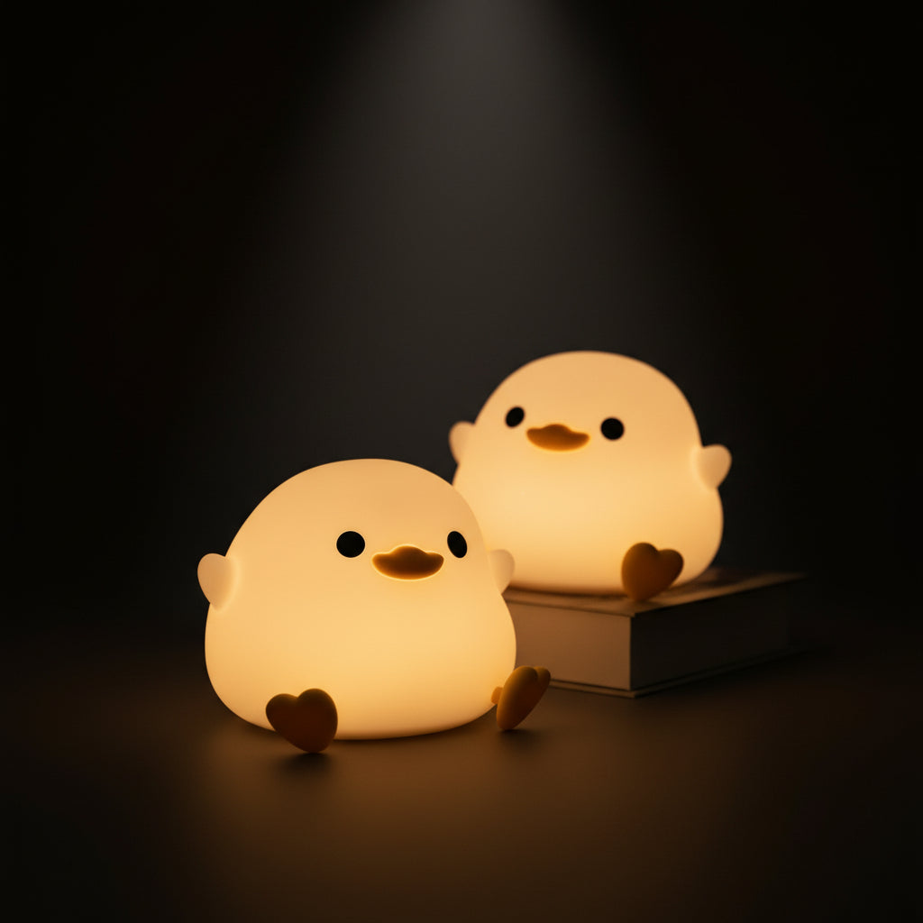 Rubber Duck USB Night Light – Cute Silicone Glow Lamp for Kids & Nursery