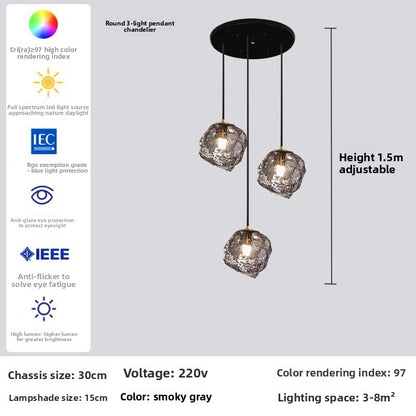 Nordic Lava Abstract Chandelier – Modern Sculptural Ceiling Light for Living Room