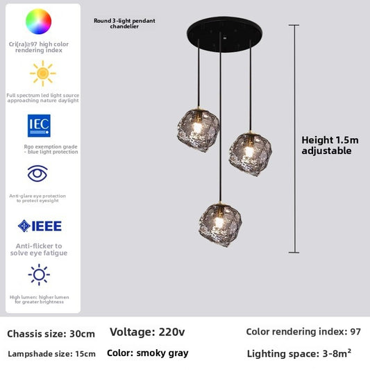 Nordic Lava Abstract Chandelier – Modern Sculptural Ceiling Light for Living Room