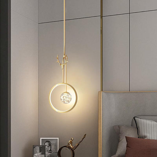 Antler Branch Chandelier – Rustic Starry Sky Pendant Light for Bedroom & Living Room