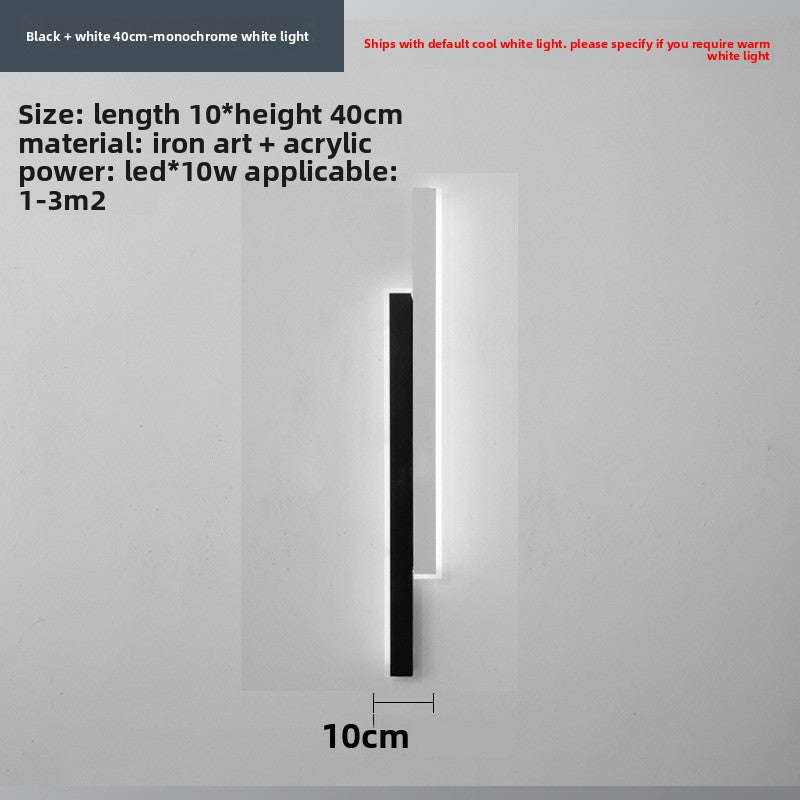 Slim Strip LED Wall Light – Minimalist Indoor Wall Sconce for Bedroom & Living Room