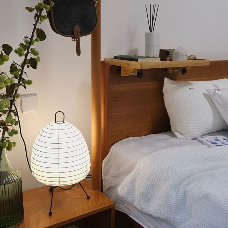 Japanese Washi Paper Floor Lamp – Wabi-Sabi Style Ambient Night Light