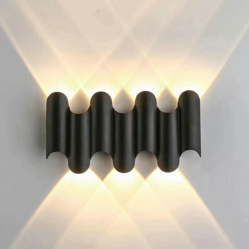 Modern Radiant Outdoor Wall Light – Waterproof LED Exterior Wall Sconce