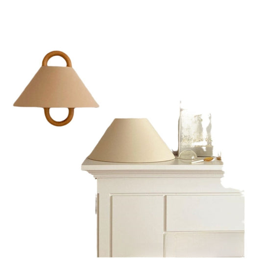 Retro Solid Wood Wall Lamp – Rustic Wooden Wall Sconce for Living Room