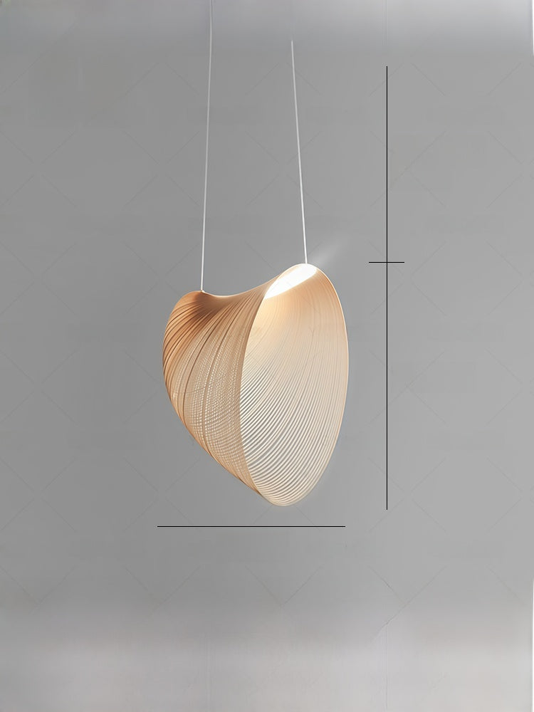 Layered Rattan Pendant Light – Boho Sculptural Woven Hanging Lamp for Living Room