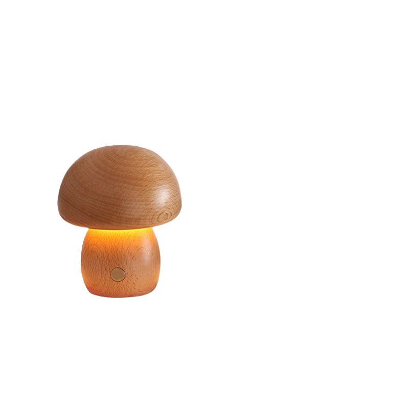 Oslo Mushroom Table Lamp – Retro Scandinavian LED Bedside Lamp for Bedroom
