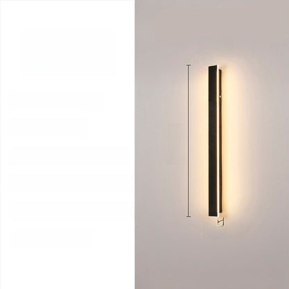 Acrylic Shell LED Strip Wall Light – Modern Waterproof Linear Wall Sconce for Outdoor Courtyards & Gardens