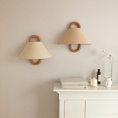 Retro Solid Wood Wall Lamp – Rustic Wooden Wall Sconce for Living Room