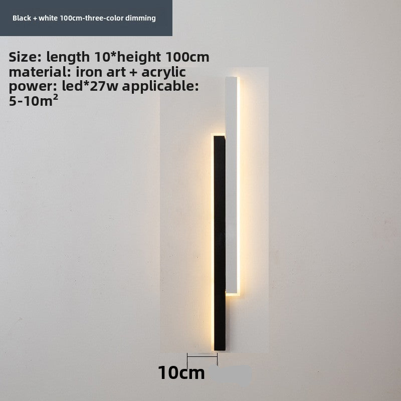 Slim Strip LED Wall Light – Minimalist Indoor Wall Sconce for Bedroom & Living Room